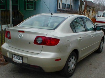 My car again from behind